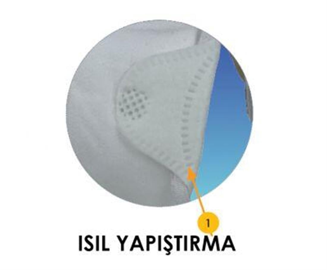 Awon 1400V FFP1 NR Ventilli Katlanabilir Toz Maskesi
