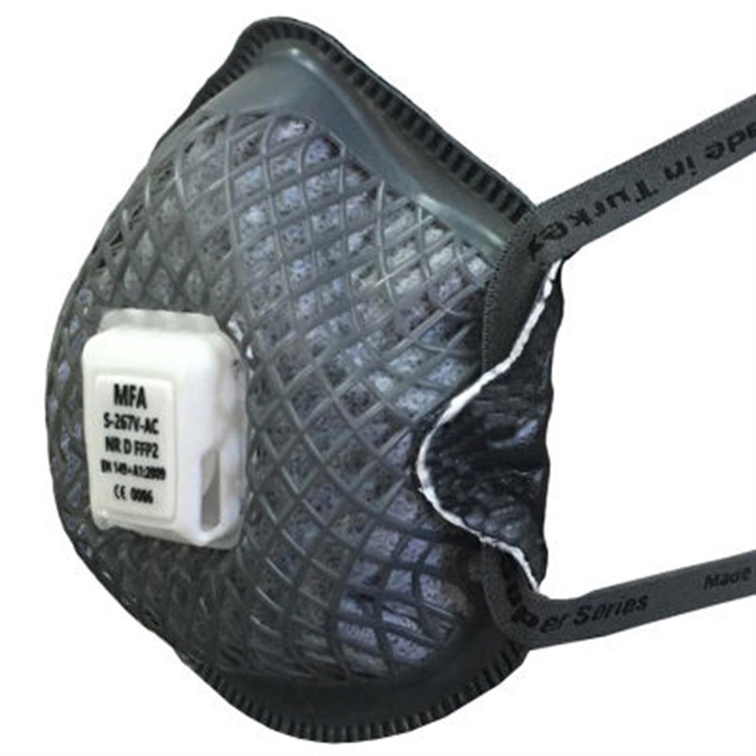 MFA S-267V AC FFP2 Aktif Karbonlu Ventilli Koku ve Toz Maskesi