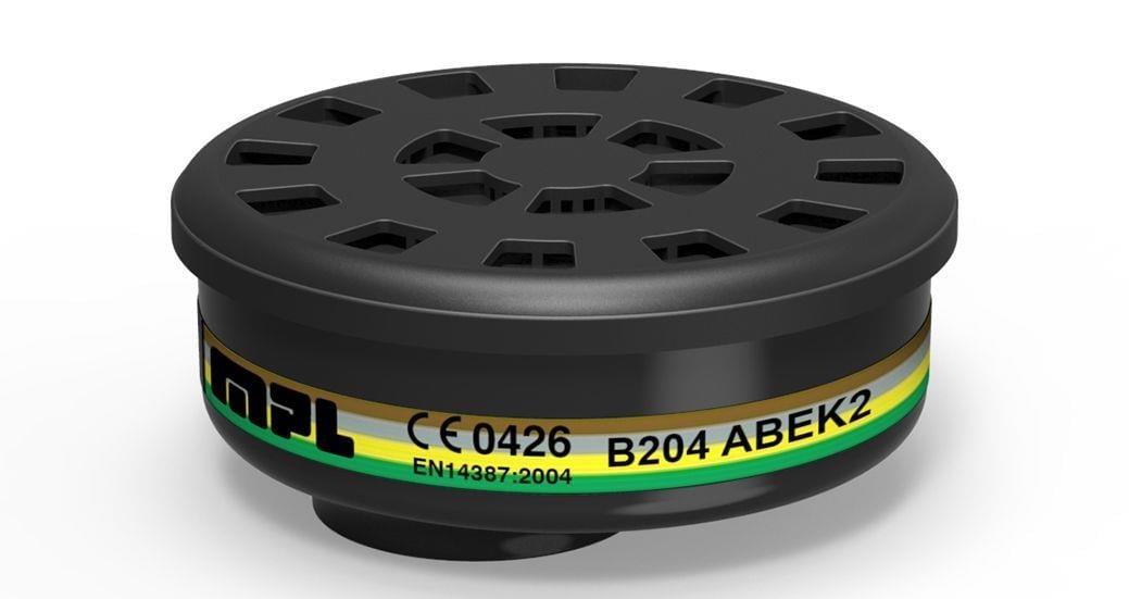 MPL B204 ABEK2 Organik İnorganik Gaz ve Amonyak Maske Filtresi