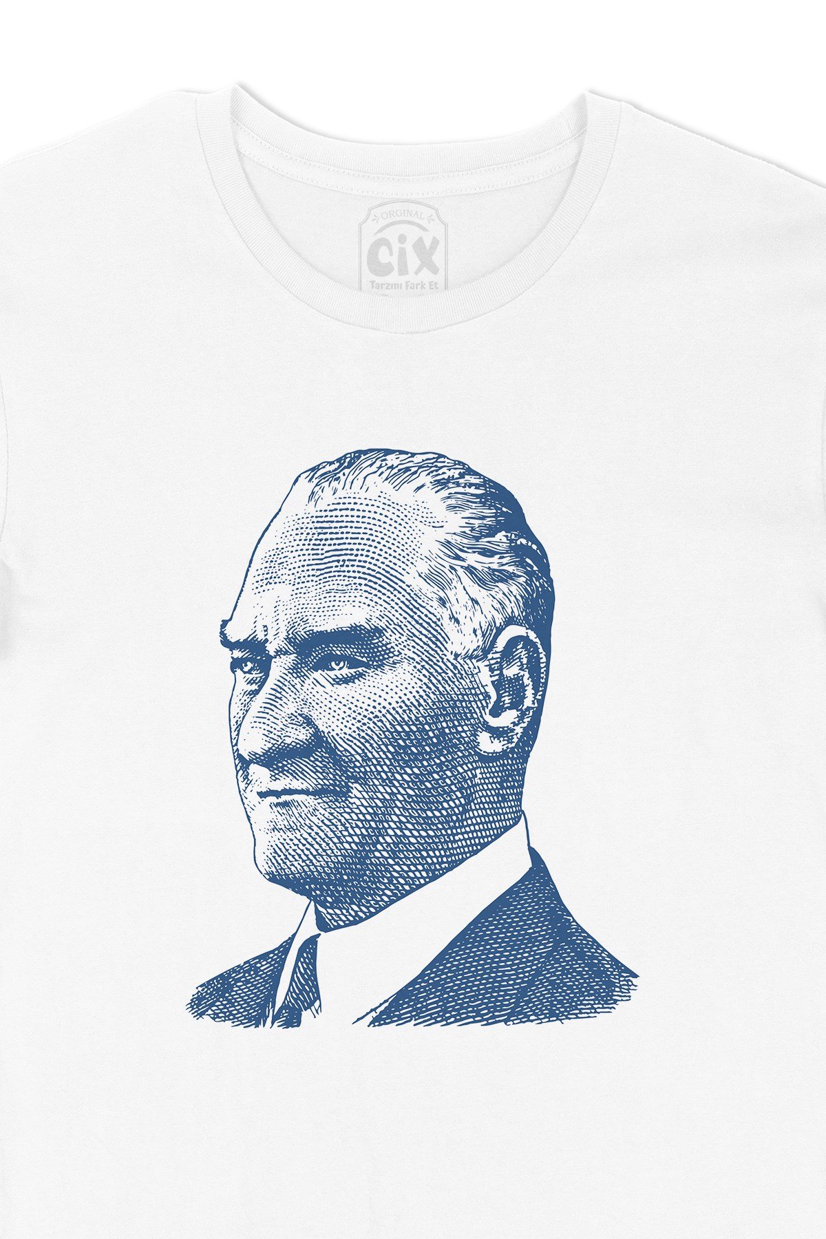 Atatürk Mavi Silüetli Tişört