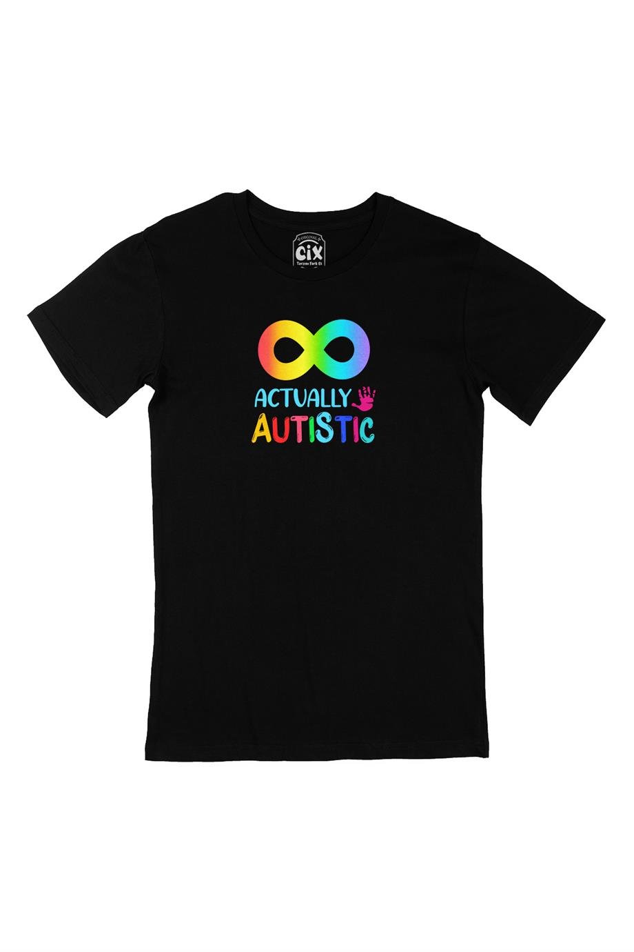 Autistic Otizm Siyah Tişört