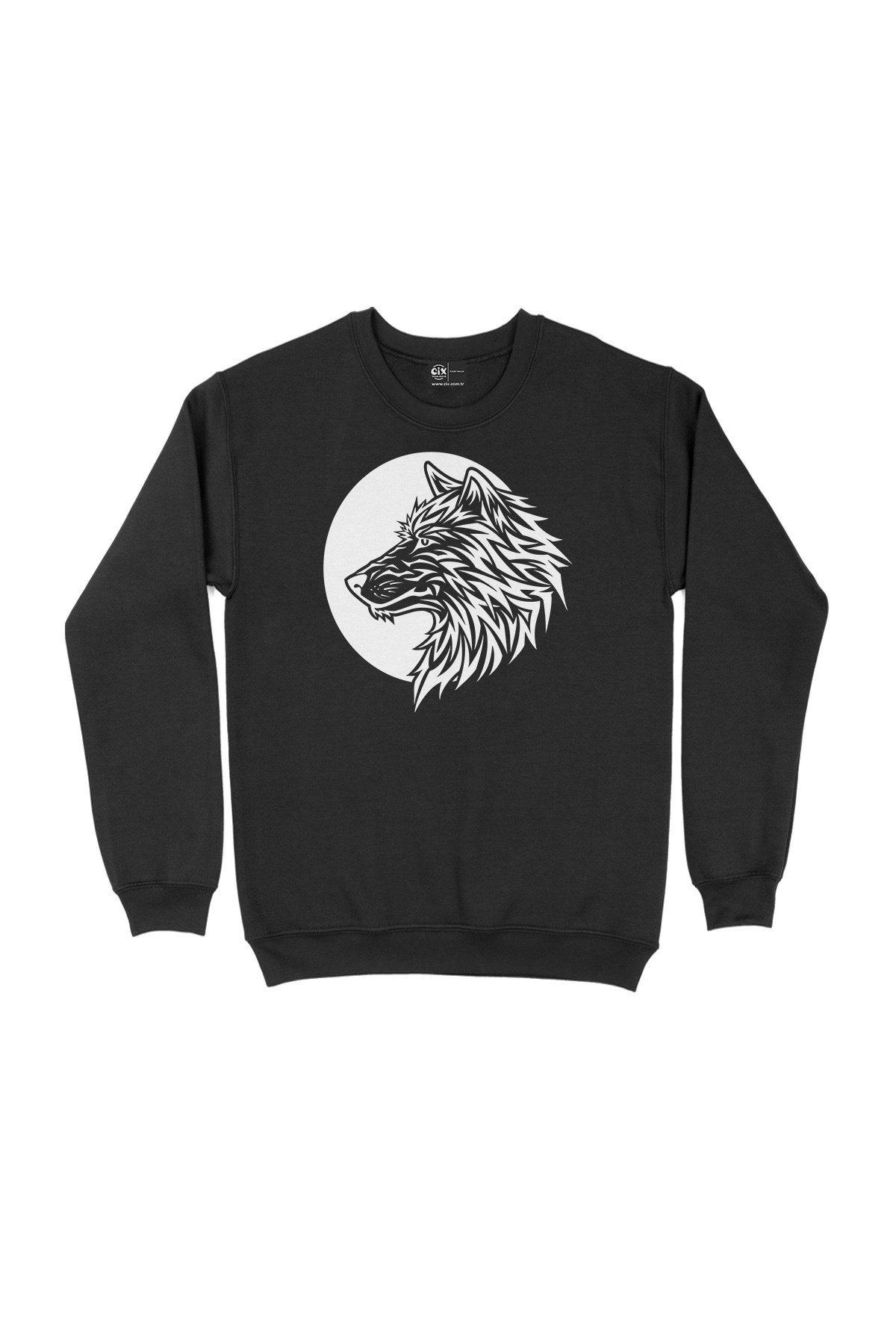 Aydaki Asil Kurt Siyah Sweatshirt
