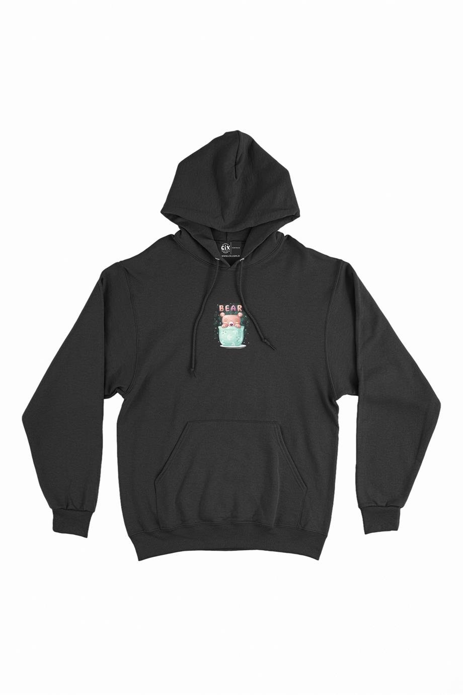Ayıcık Bear Minimal Kapşonlu Sweatshirt Hoodie Ayıcık Bear Minimal Kapşonlu Sweatshirt Hoodie - Ücretsiz Kargo