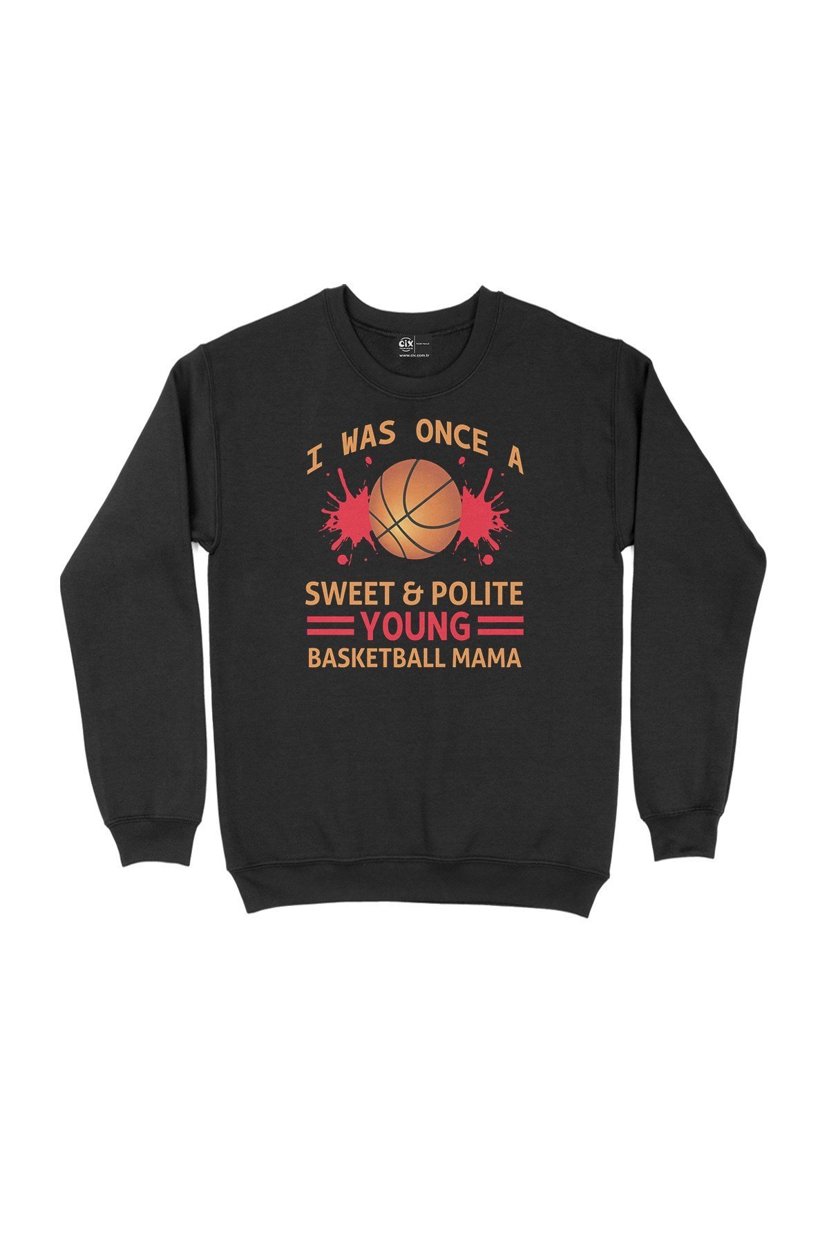 Basketball Mama Siyah Sweatshirt