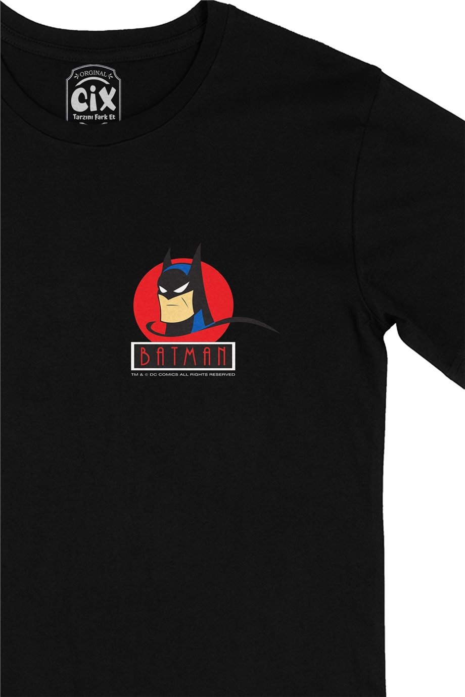 Batman Dc Comics Cep Logo Tasarımlı Siyah Tişört