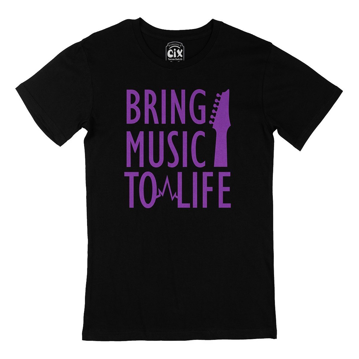 Bring Music To Life Siyah Tişört