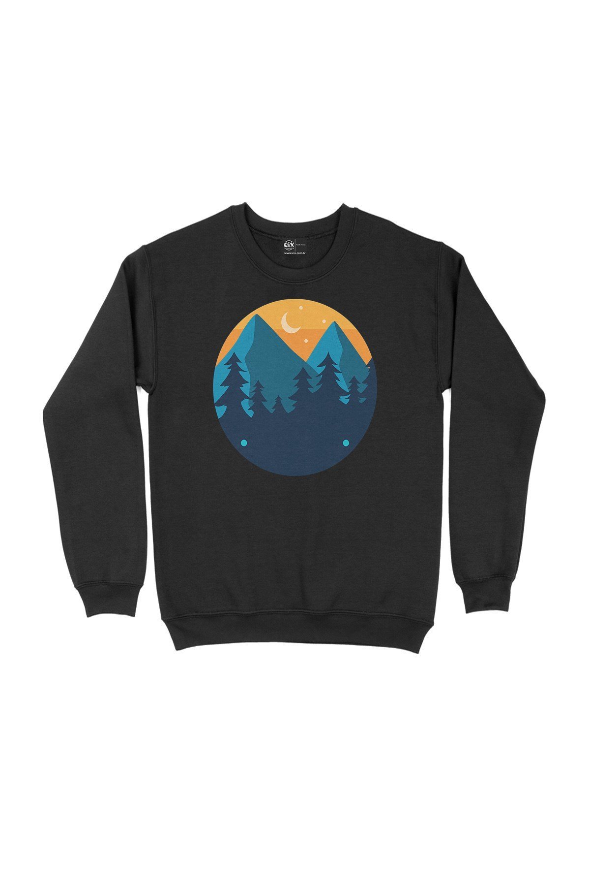 Camp Nights Siyah Sweatshirt
