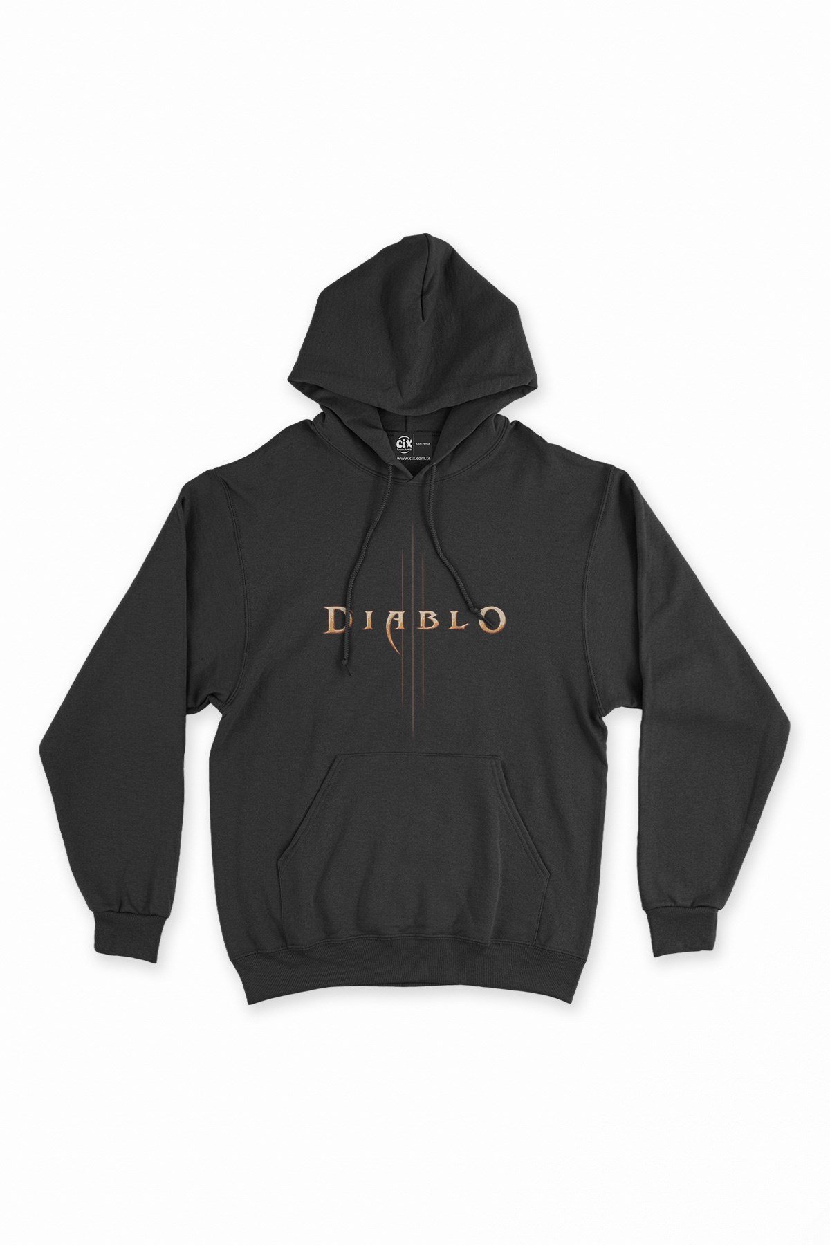 Diablo Siyah Kapşonlu Sweatshirt Hoodie