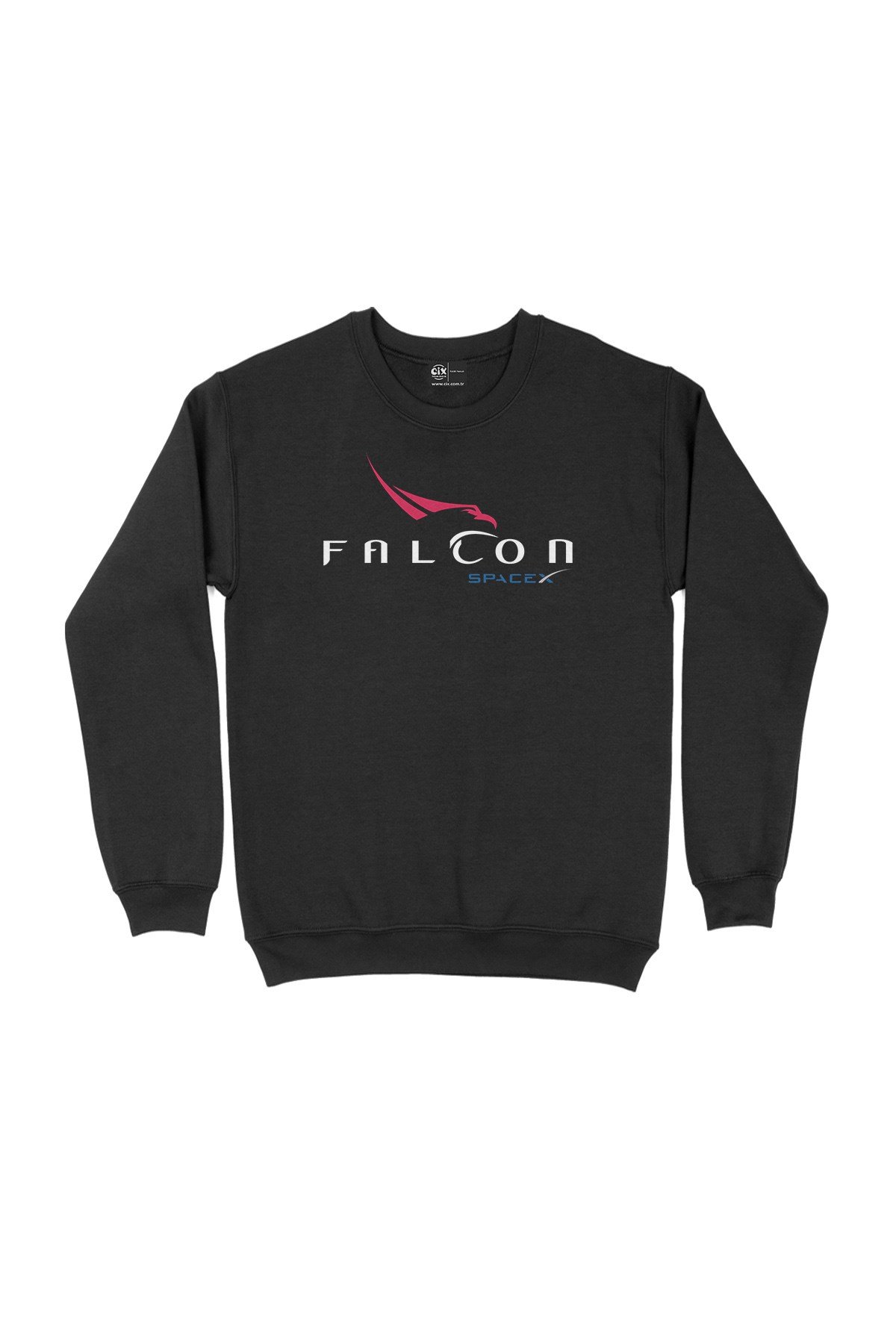 Falcon Spacex Siyah Sweatshirt