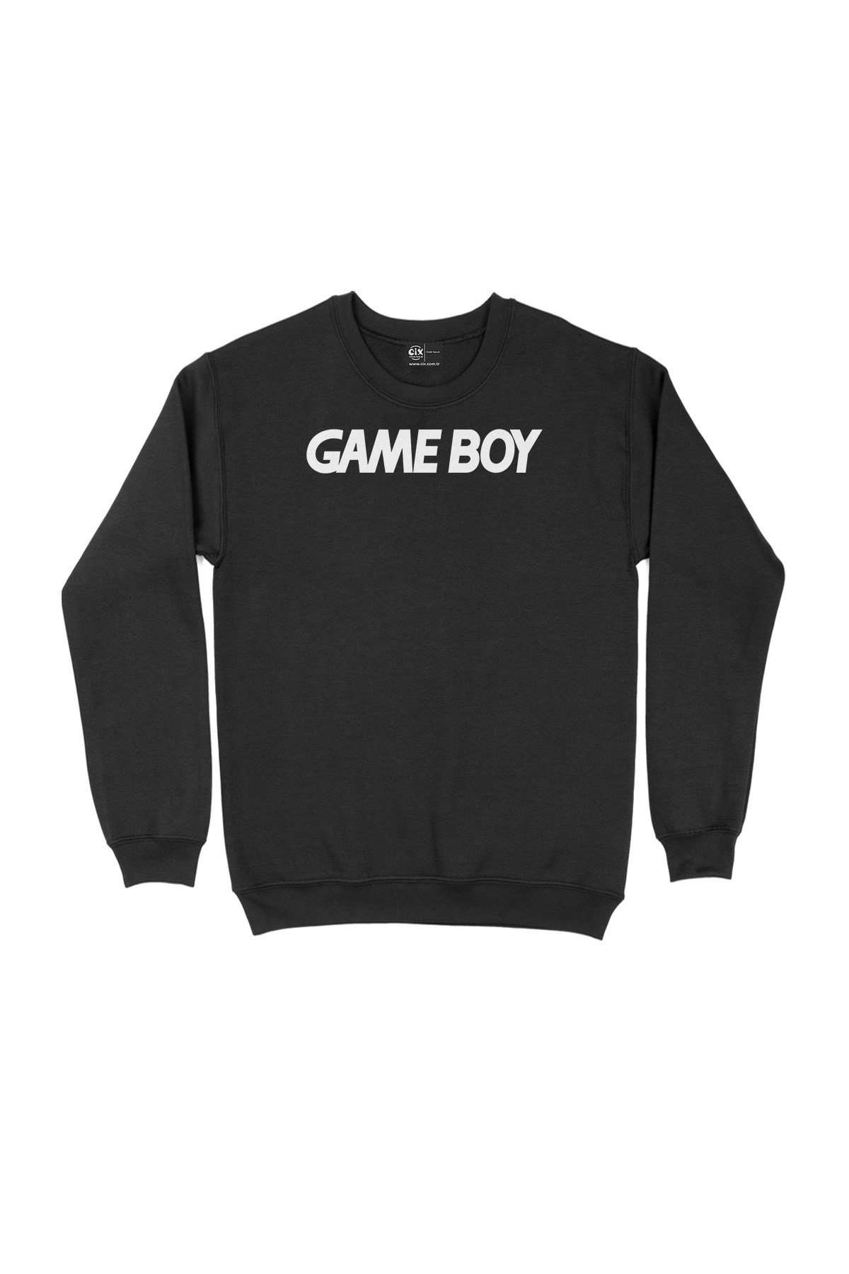 Game Boy Logolu Siyah Sweatshirt