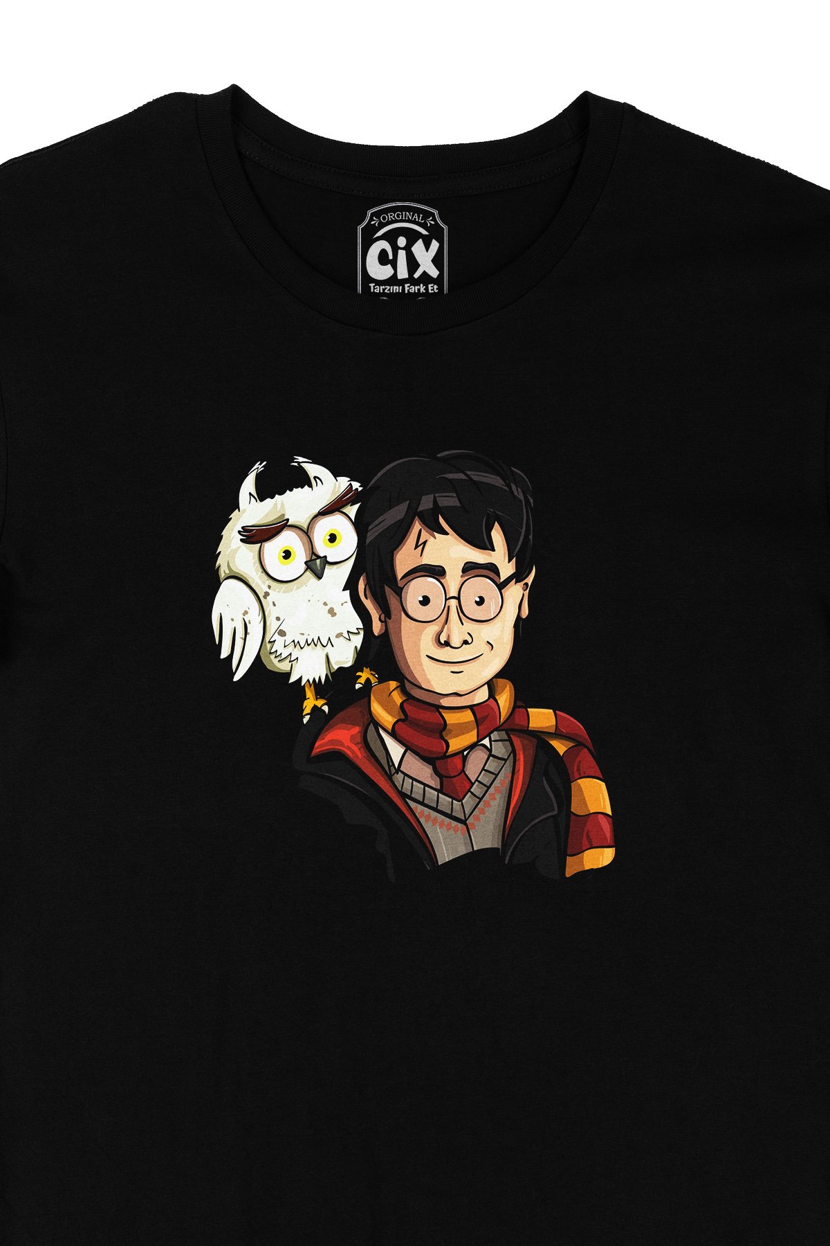 Harry Potter Hedwig Siyah Tişört