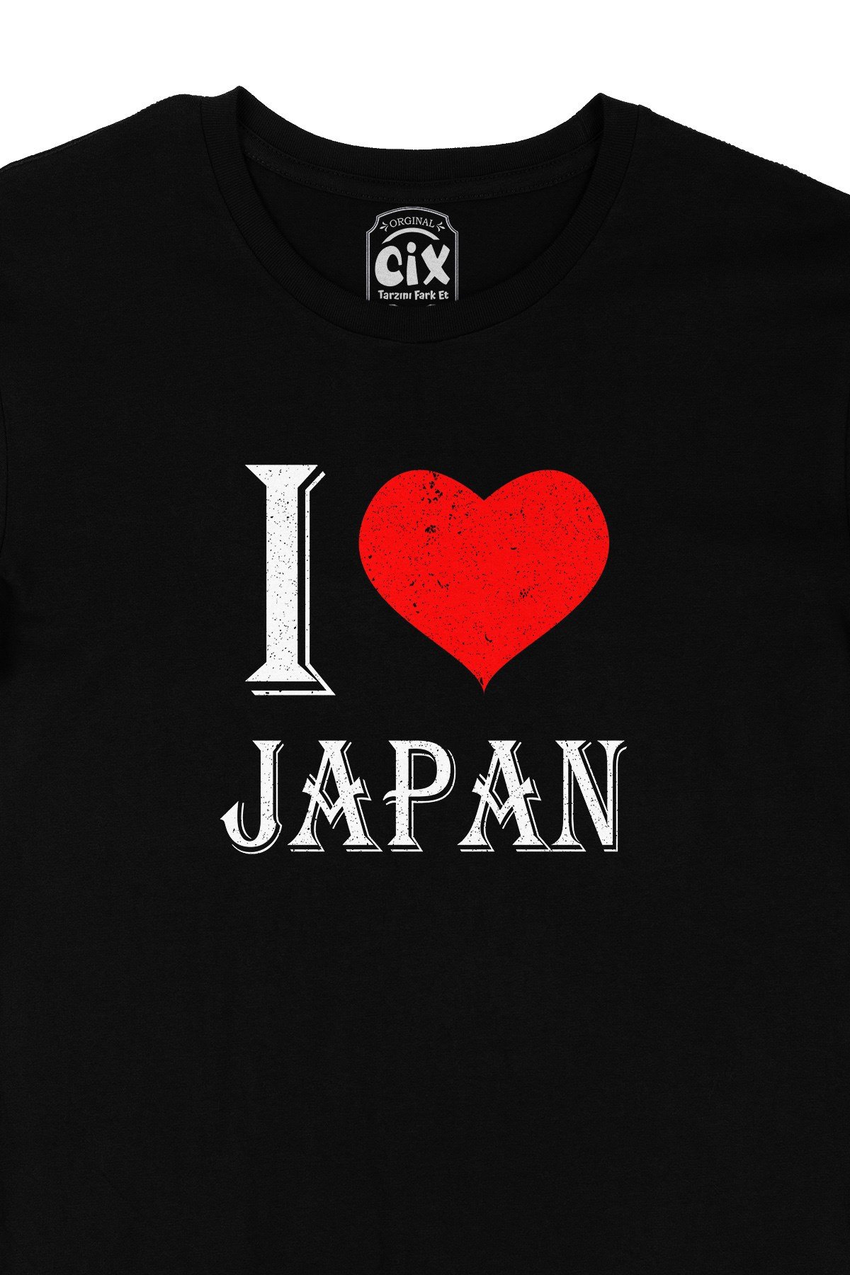 I Love Japan Siyah Tişört