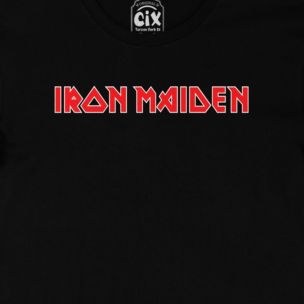 Kırmızı Iron Maiden Siyah Tişört