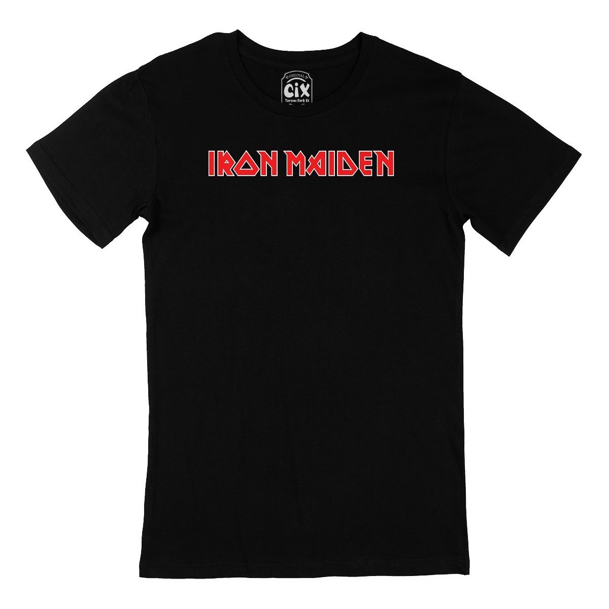 Kırmızı Iron Maiden Siyah Tişört