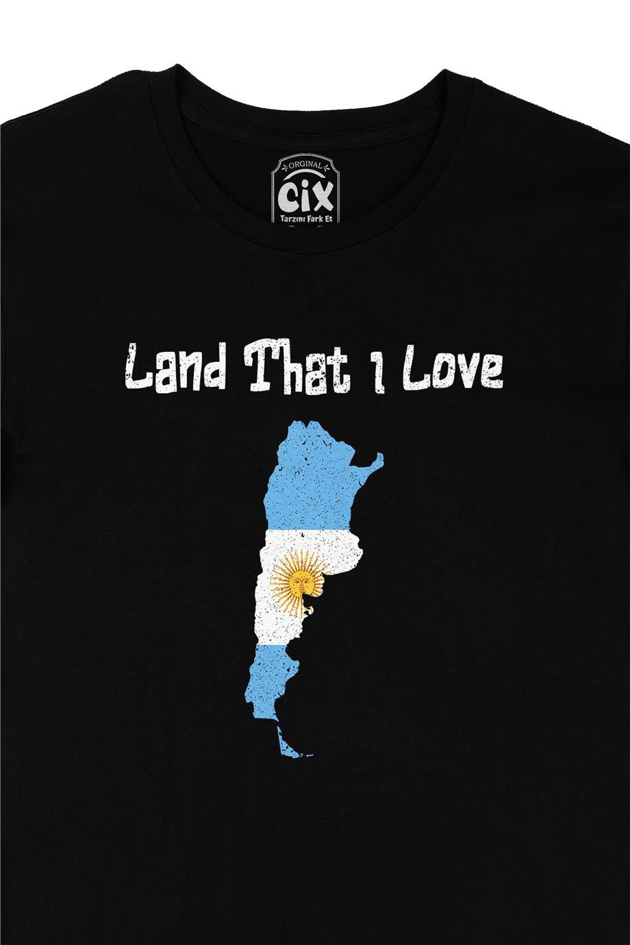 Land That I Love Arjantin Siyah Tişört