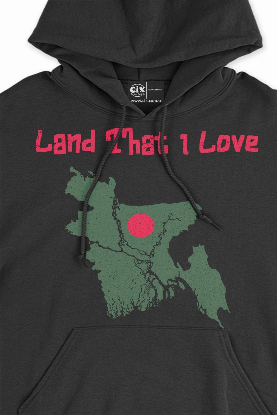 Land That I Love Bangladeş Kapşonlu Sweatshirt Hoodie Land That I Love Bangladeş Kapşonlu Sweatshirt Hoodie - Ücretsiz Kargo