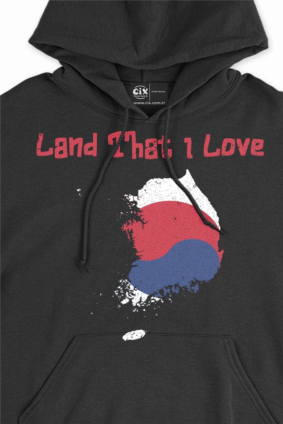 Land That I Love Güney Kore Kapşonlu Sweatshirt Hoodie Land That I Love Güney Kore Kapşonlu Sweatshirt Hoodie - Ücretsiz Kargo