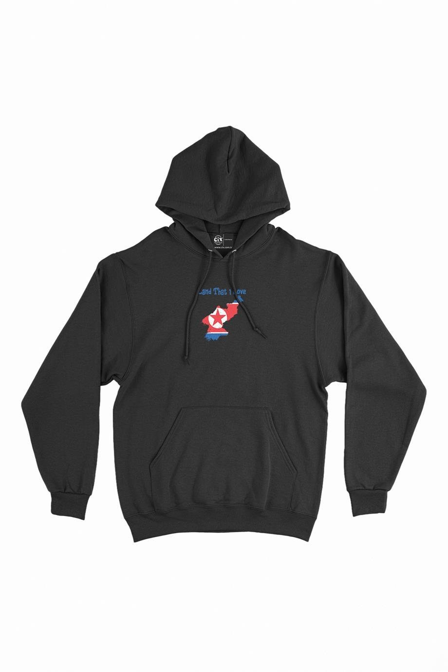 Land That I Love Kuzey Kore Minimal Kapşonlu Sweatshirt Hoodie Land That I Love Kuzey Kore Minimal Kapşonlu Sweatshirt Hoodie - Ücretsiz Kargo