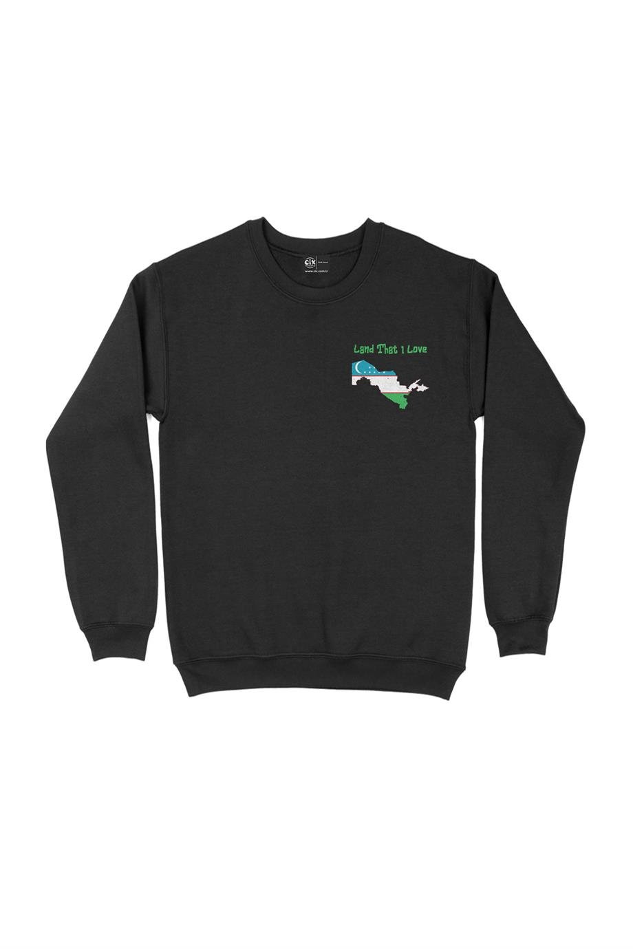 Land That I Love Özbekistan Cep Tasarım Baskılı Sweatshirt Land That I Love Özbekistan Cep Tasarım Baskılı Sweatshirt - Ücretsiz Kargo