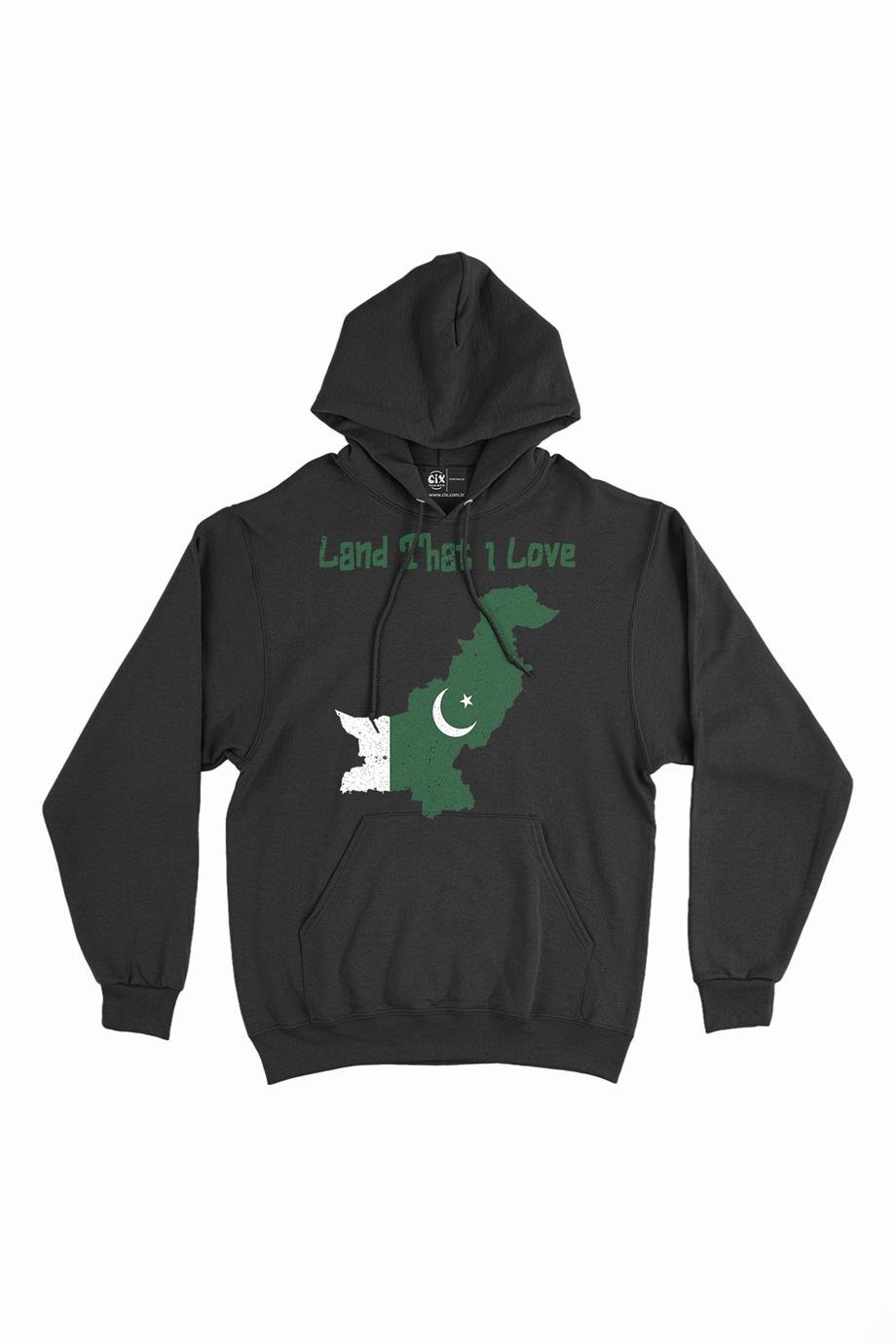 Land That I Love Pakistan Kapşonlu Sweatshirt Hoodie Land That I Love Pakistan Kapşonlu Sweatshirt Hoodie - Ücretsiz Kargo