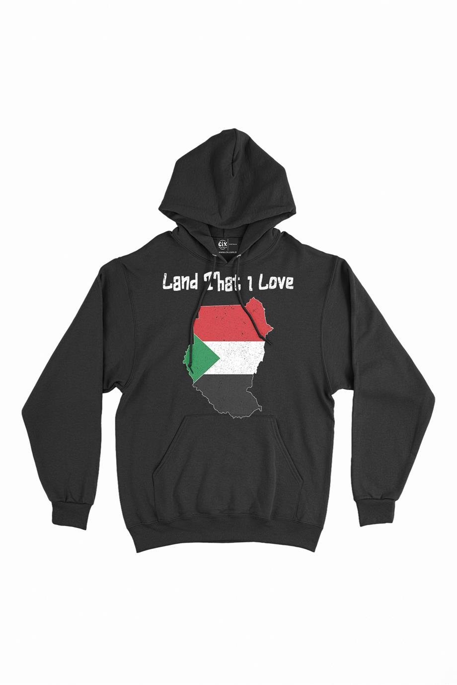Land That I Love Sudan Kapşonlu Sweatshirt Hoodie Land That I Love Sudan Kapşonlu Sweatshirt Hoodie - Ücretsiz Kargo