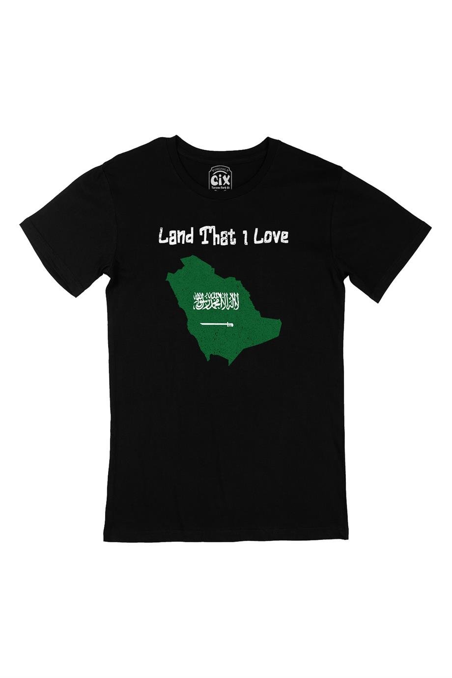 Land That I Love Suudi Siyah Tişört
