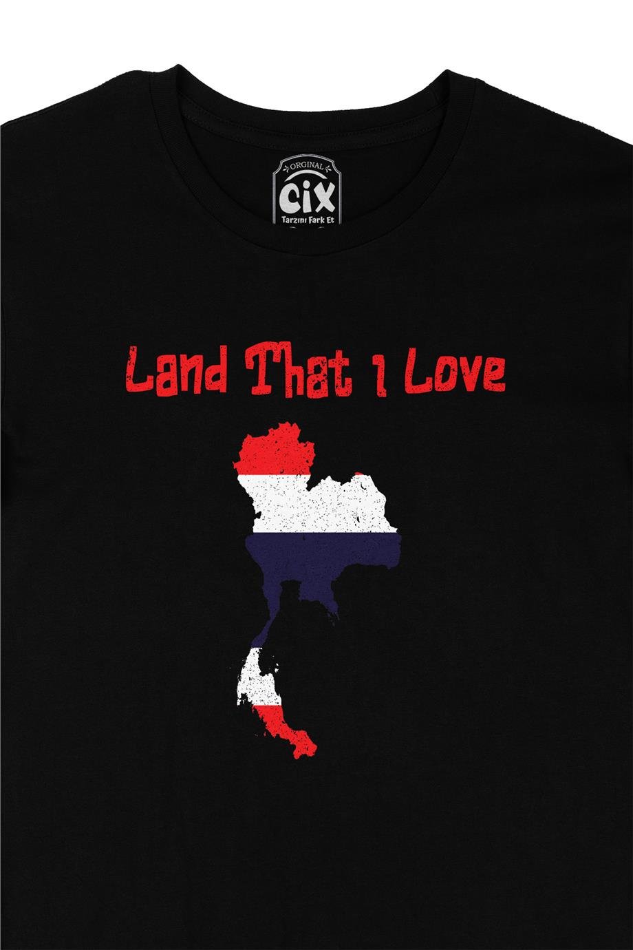 Land That I Love Tayland Siyah Tişört