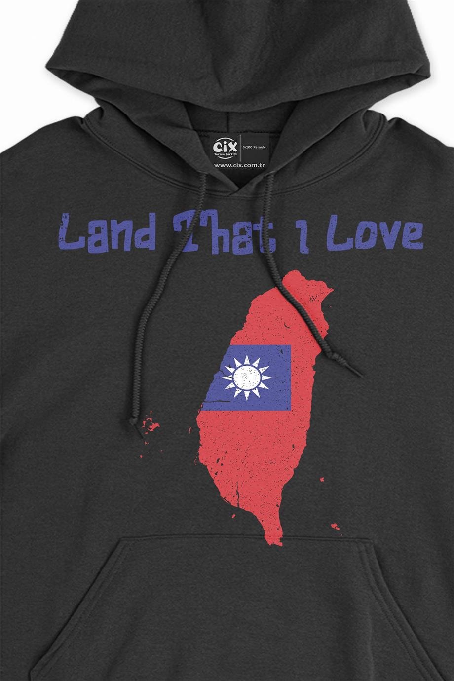 Land That I Love Tayvan Kapşonlu Sweatshirt Hoodie Land That I Love Tayvan Kapşonlu Sweatshirt Hoodie - Ücretsiz Kargo