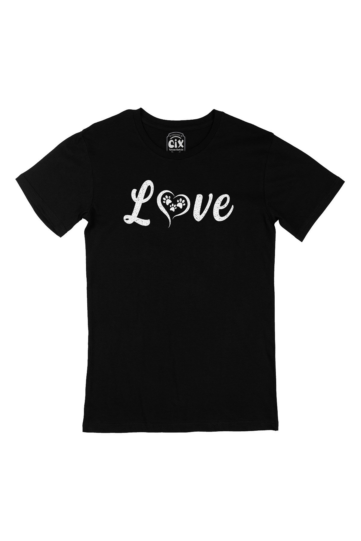 Love Animals Hayvan Sevgisi Siyah Tişört