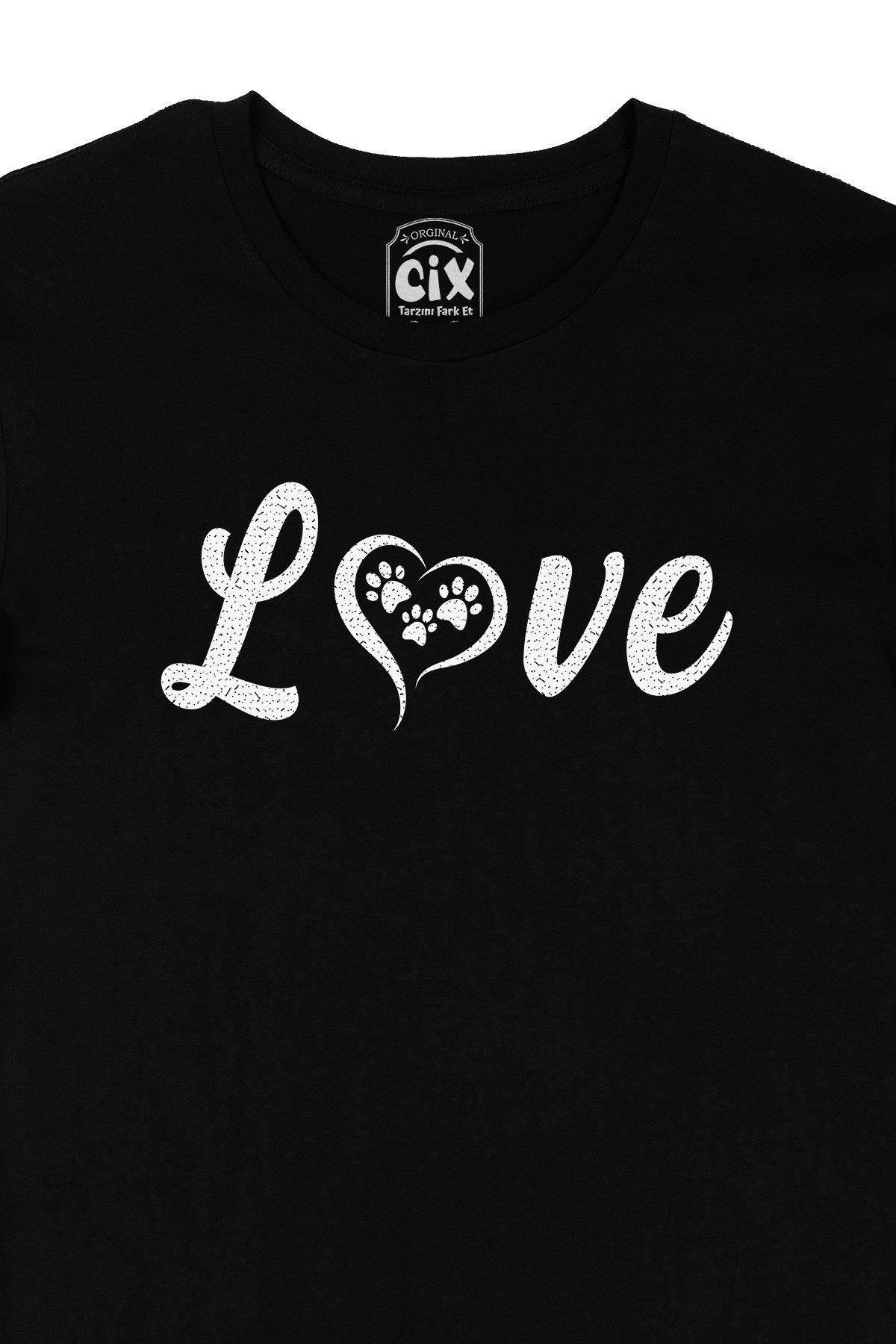 Love Animals Hayvan Sevgisi Siyah Tişört