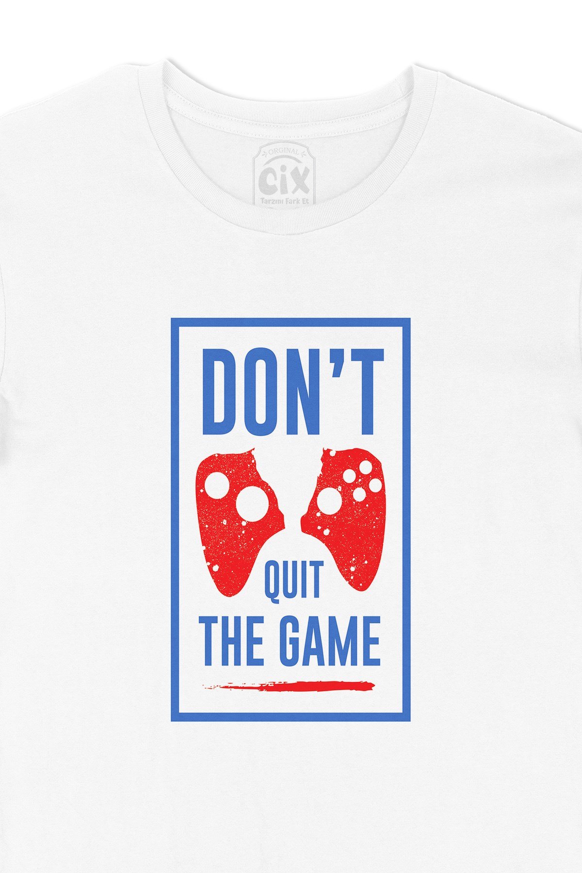 Mavi Don't Quit The Game Tişört