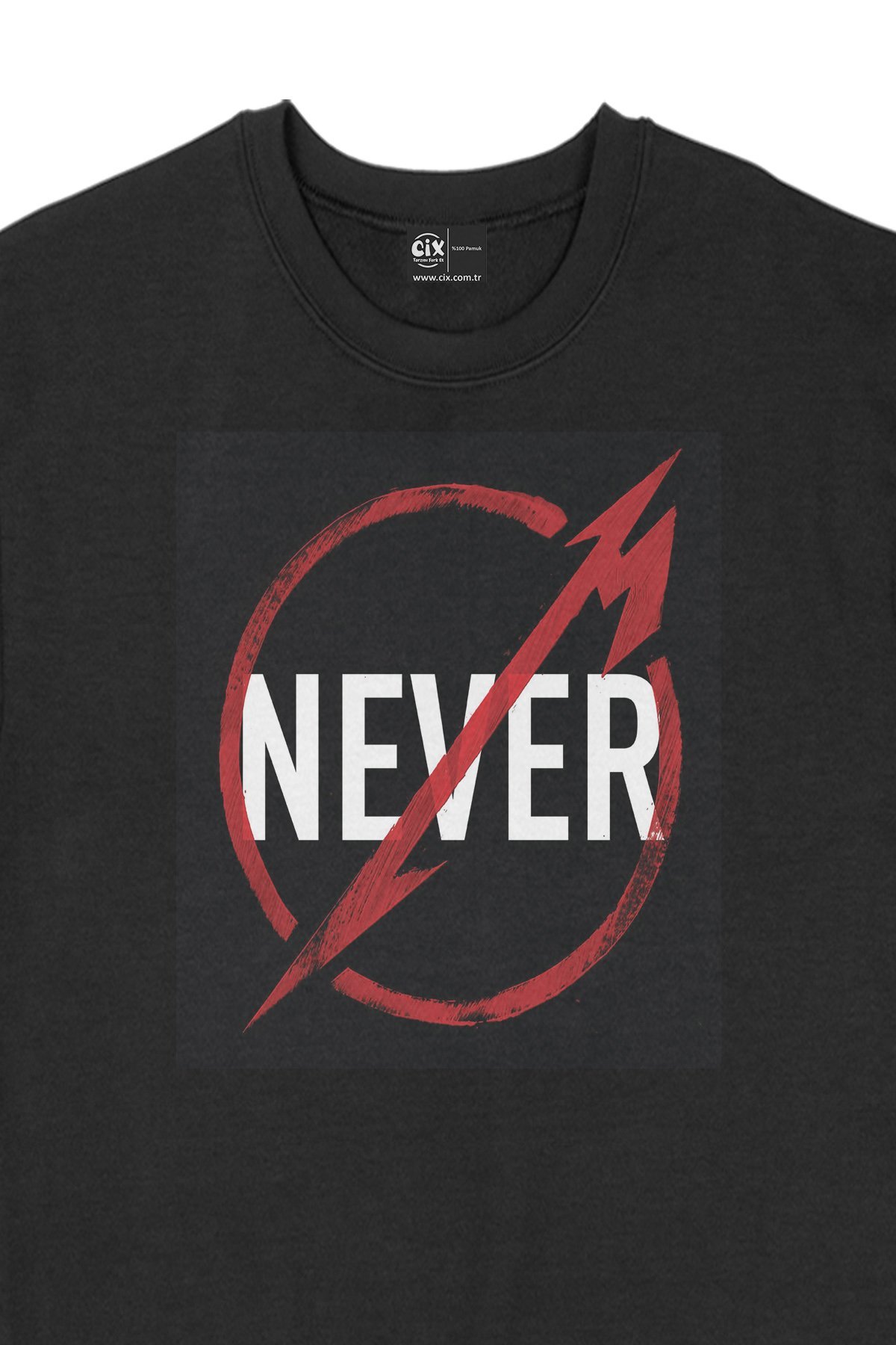 Metallica Through the Never Siyah Sweatshirt