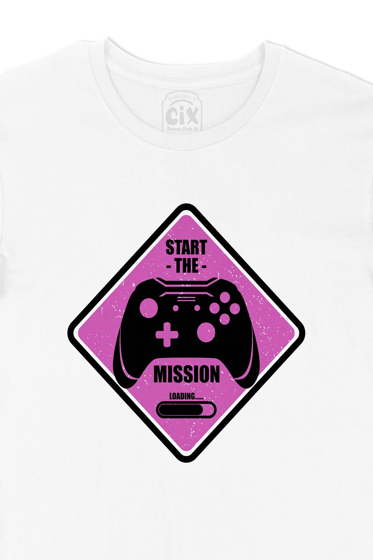 Mor Start The Mission Tişört