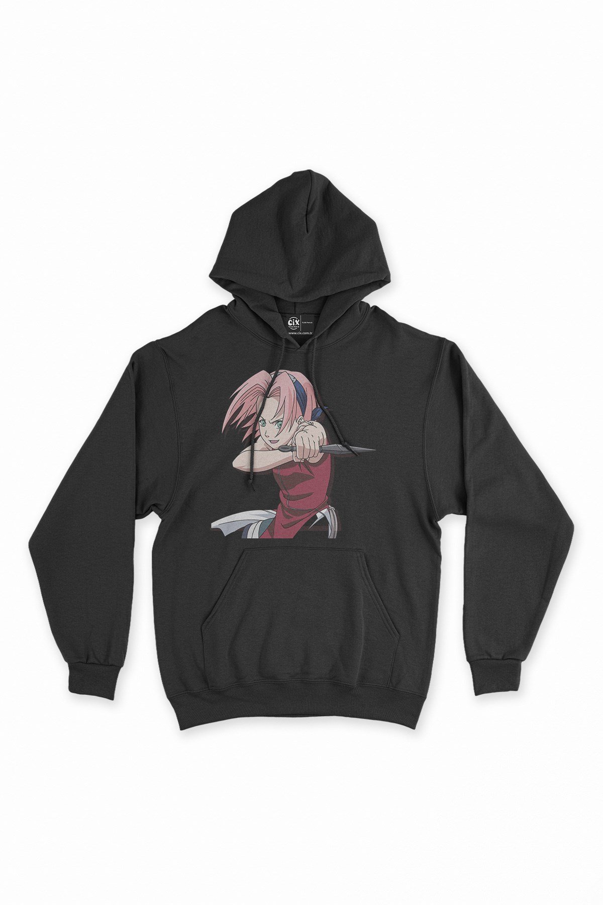 Naruto Sakura Haruno Kapşonlu Sweatshirt Hoodie