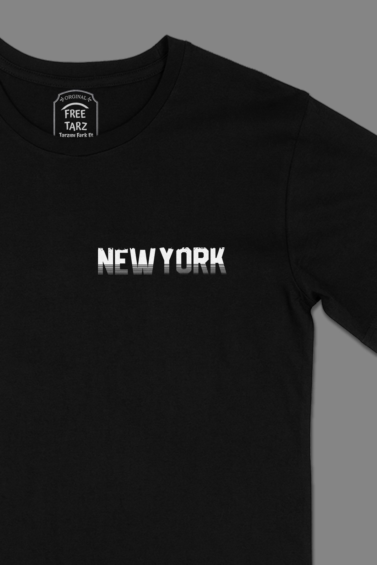 New York City Tasarım Cep Tasarımlı Siyah Tişört New York City Tasarım Cep Tasarımlı Siyah Tişört - Ücretsiz Kargo