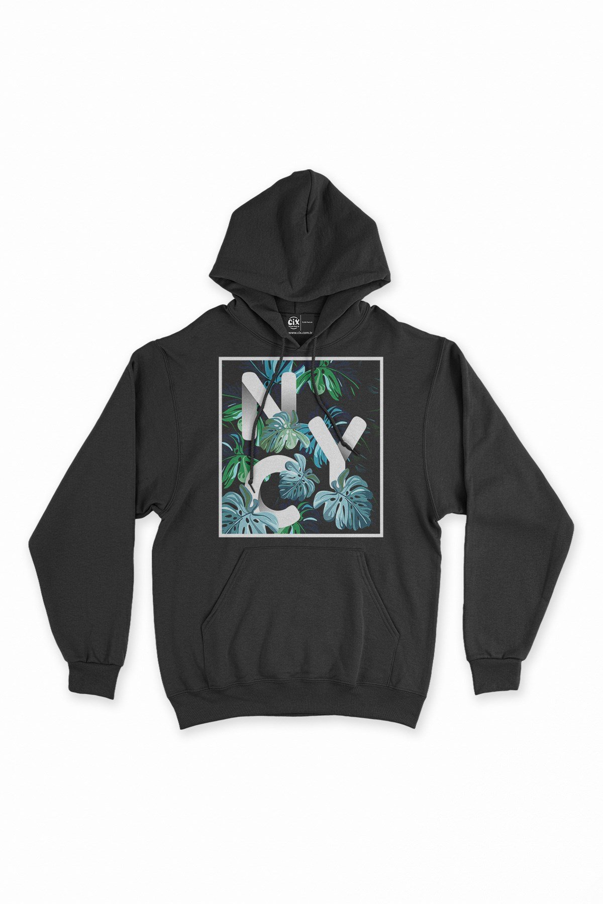 New York Tasarımlı Kapşonlu Sweatshirt Hoodie