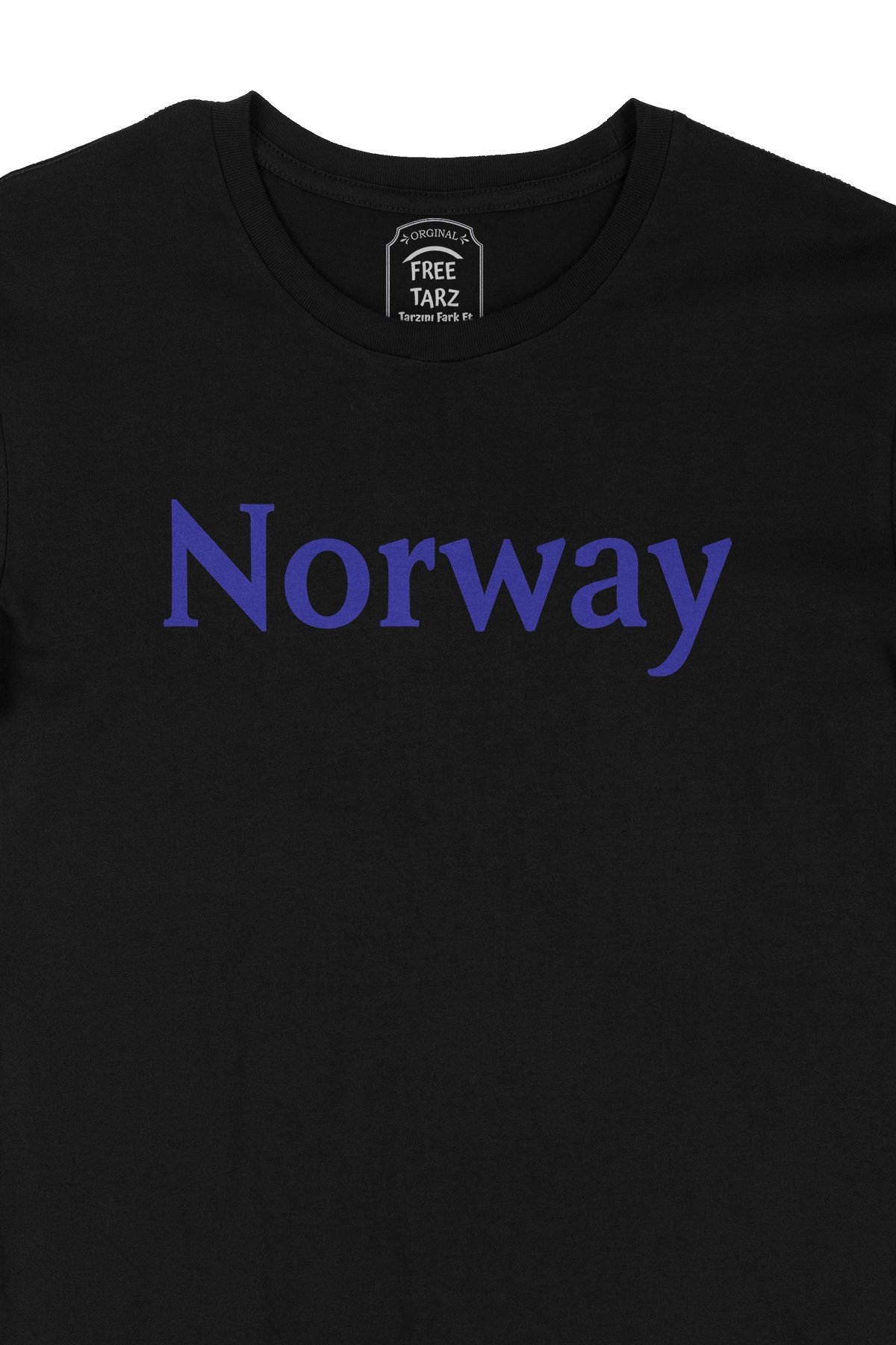 Norveç Norway Büyük Baskılı Siyah Tişört Norveç Norway Büyük Baskılı Siyah Tişört - Ücretsiz Kargo