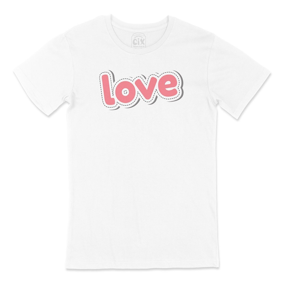 Pembe Love Yazılı Tişört