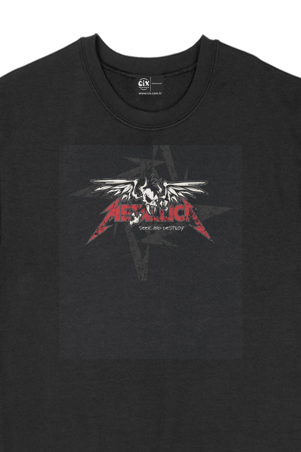 Seek And Destroy Metallica Siyah Sweatshirt