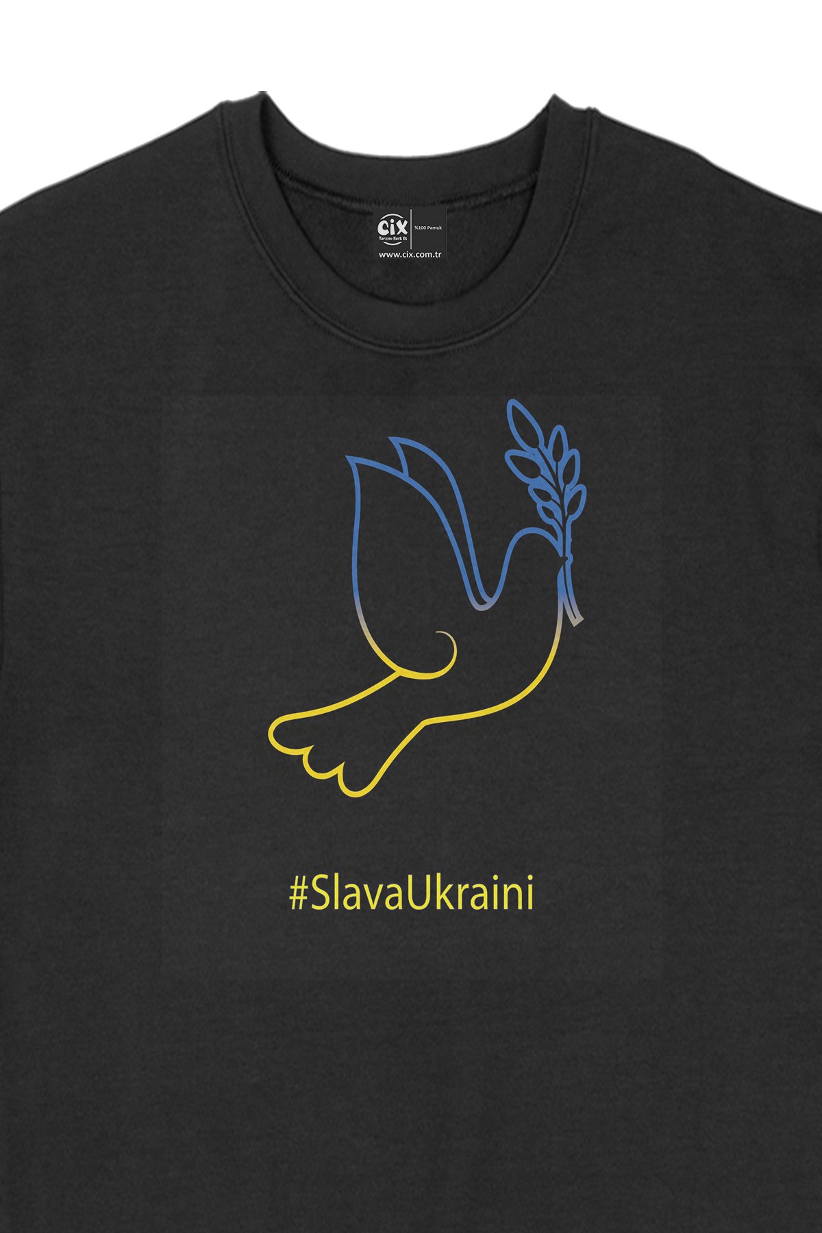 Slava Ukraini Logo Siyah Sweatshirt