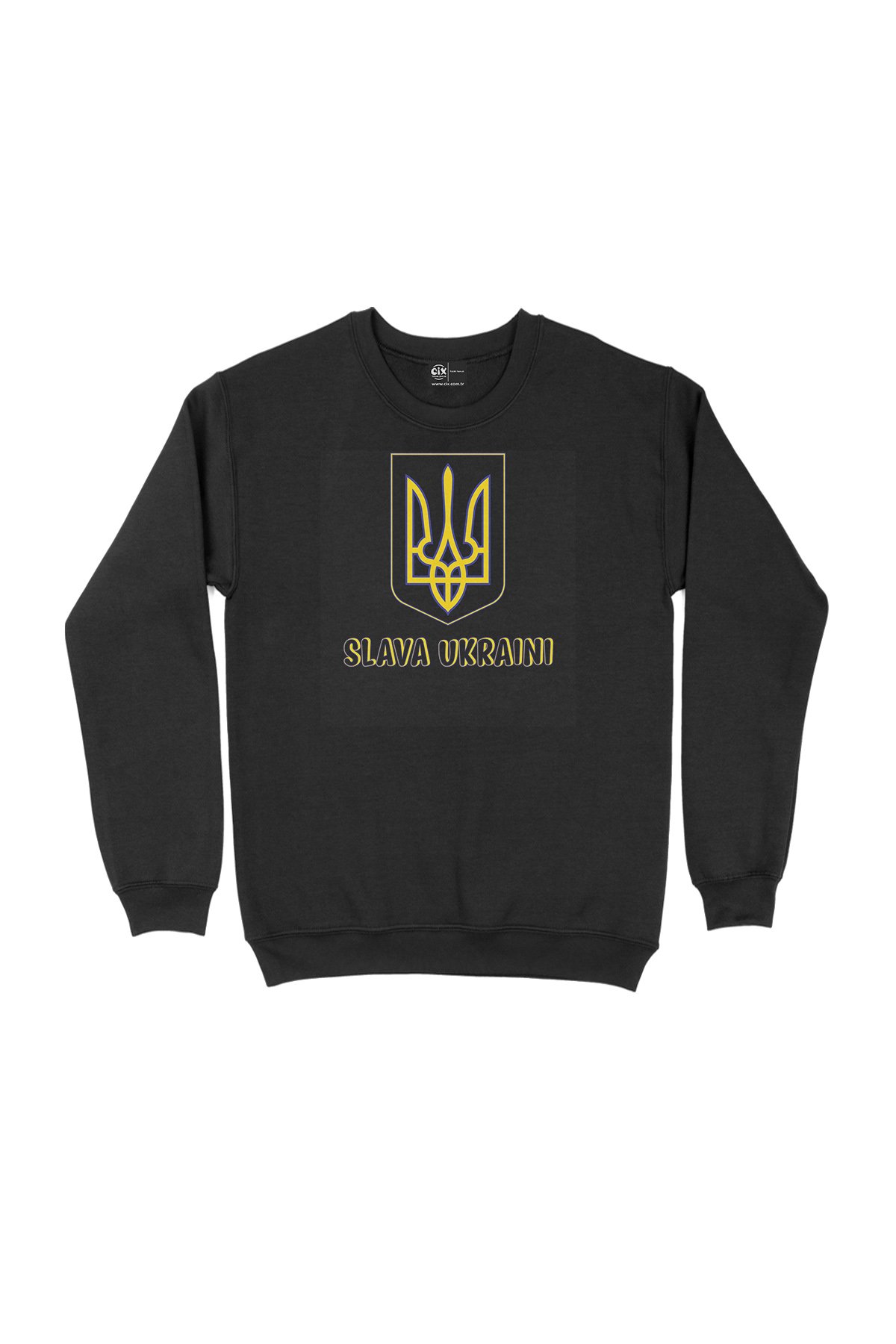 Slava Ukraini Peace Siyah Sweatshirt