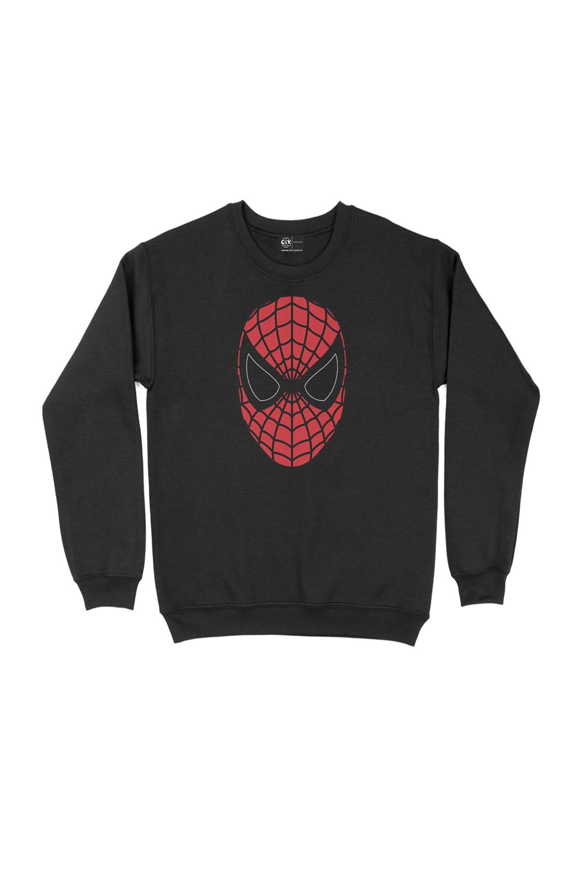Spiderman Maske Siyah Sweatshirt