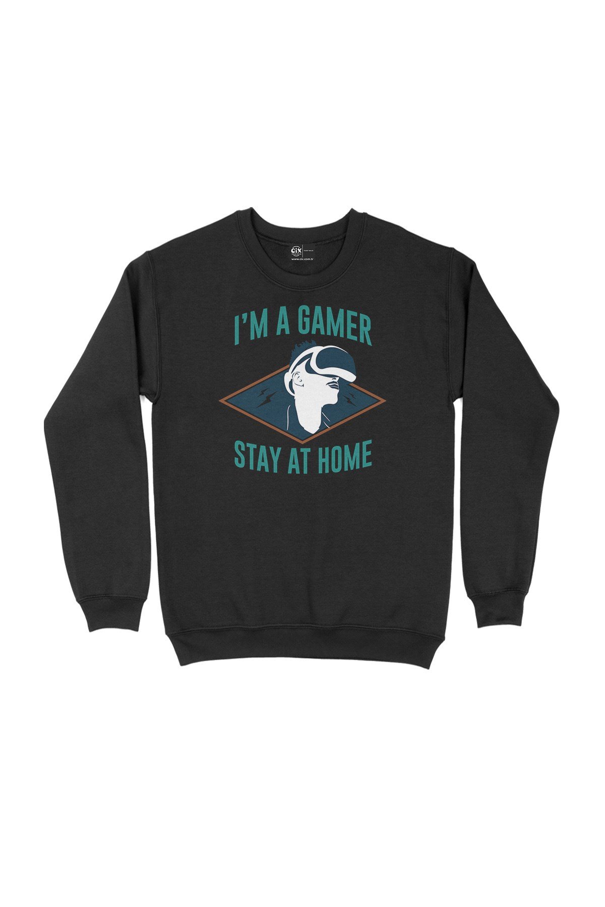 Stay At Home Siyah Sweatshirt