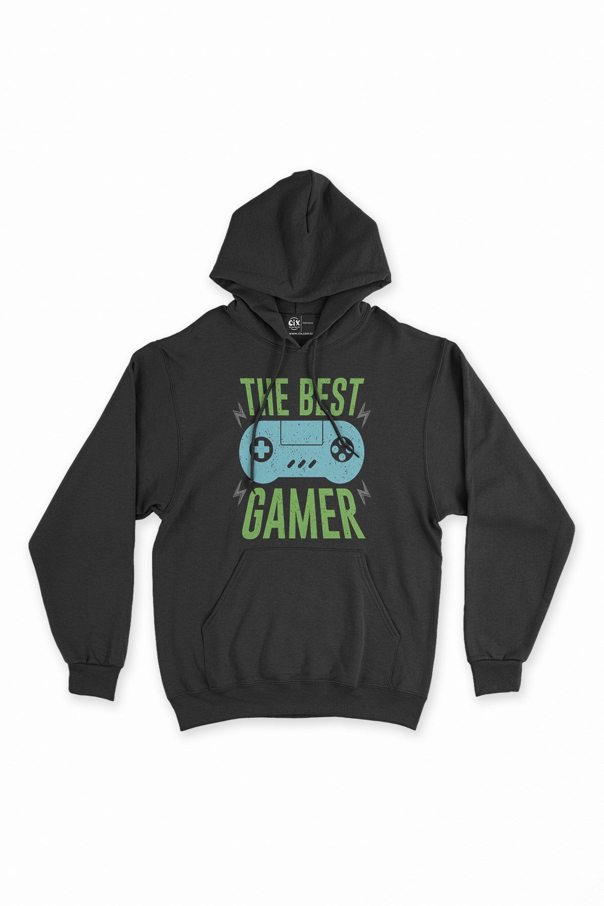 The Best Gamer Siyah Kapşonlu Sweatshirt Hoodie