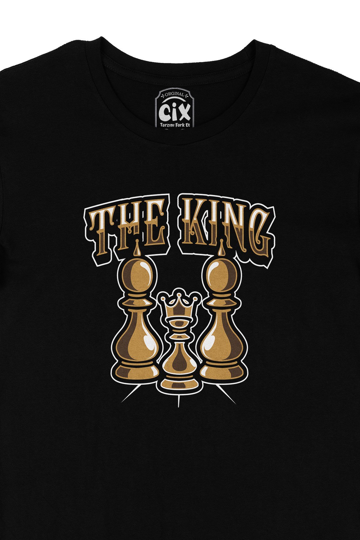 The King Kral Siyah Tişört