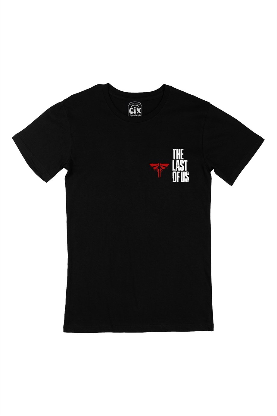 The Last Of Us Cep Logo Tasarımlı Siyah Tişört