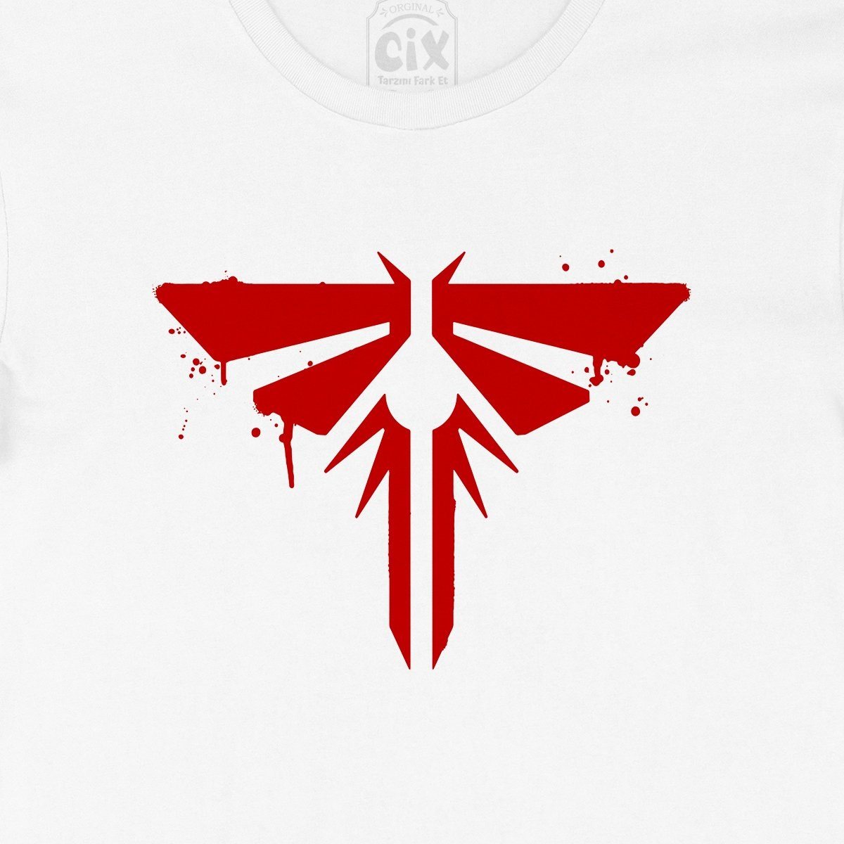 The Last Of Us Kırmızı Logolu Tişört