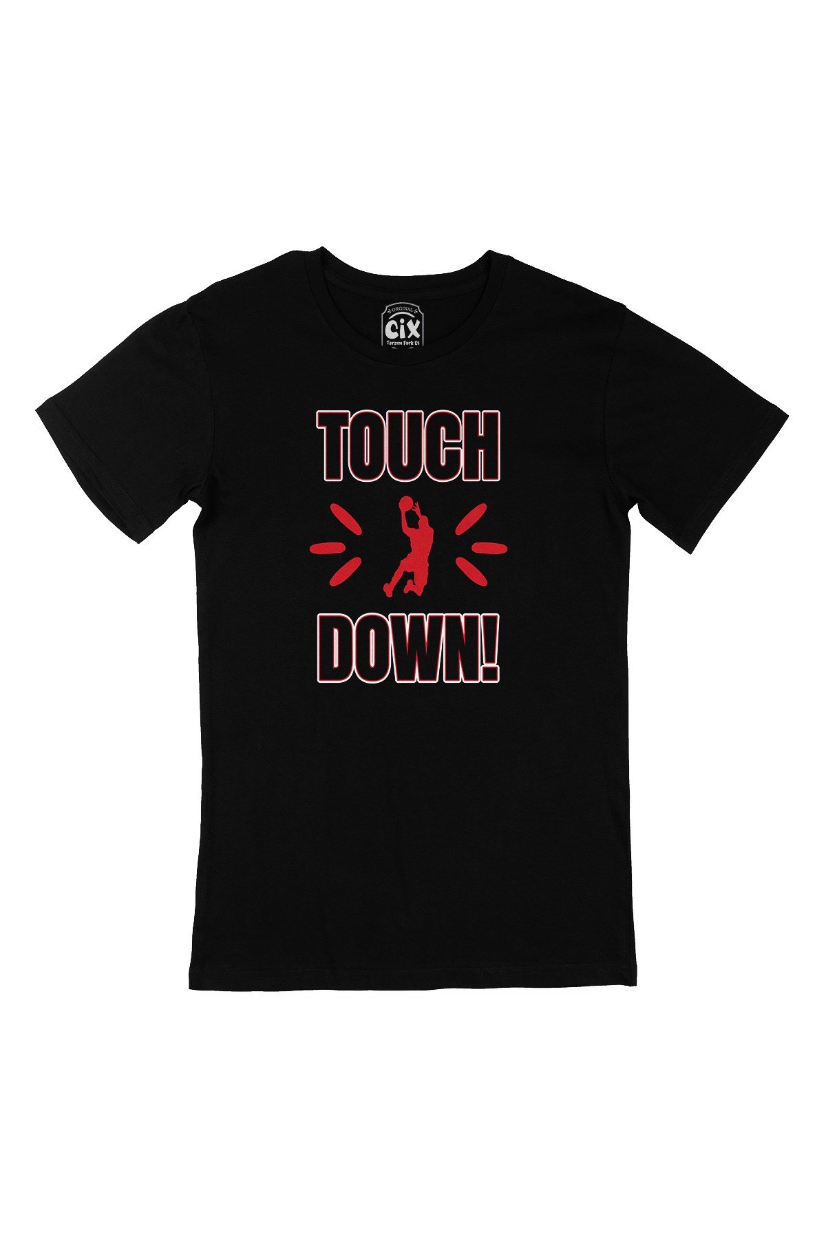 Touch And Down Basketball Siyah Tişört