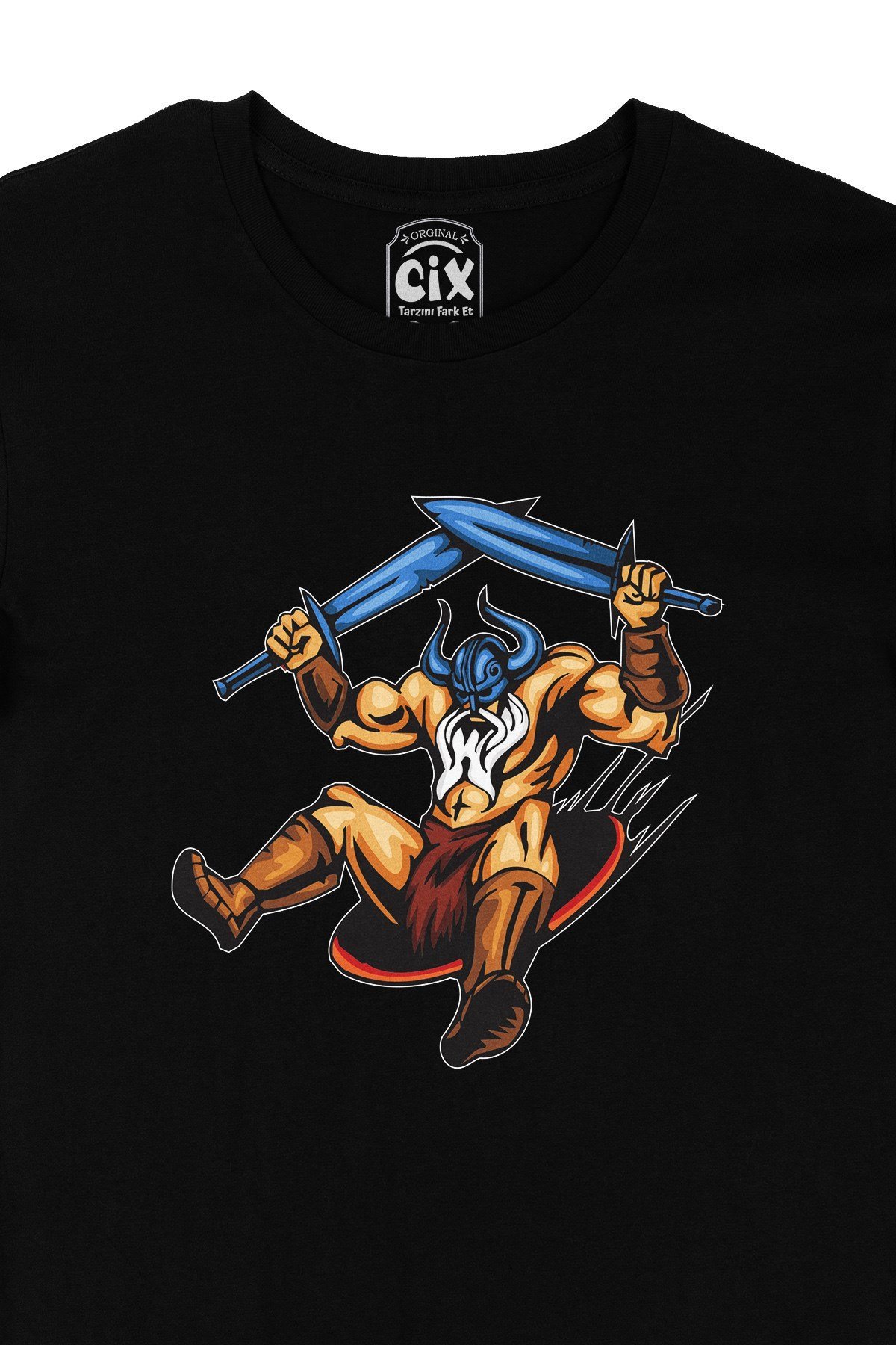 Warrior Kılınçları Siyah Tişört