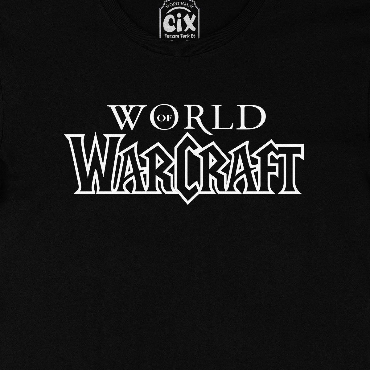 World Of Warcraft Yazılı Siyah Tişört